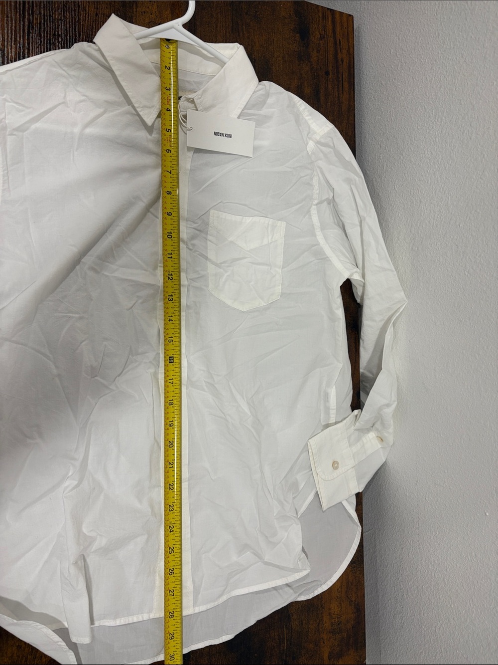 Buck Mason Women’s White Mainstay Cotton Button Down Shirt NWT $148 Medium - Picture 5 of 9